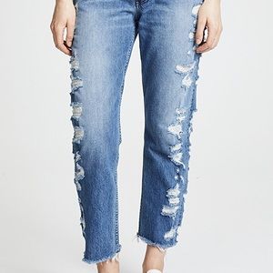 🍀3x1 Higher Ground Crop Jeans- DOSA